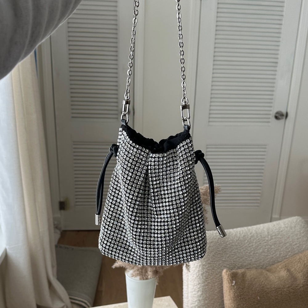 Rhinestones Bucket Bag